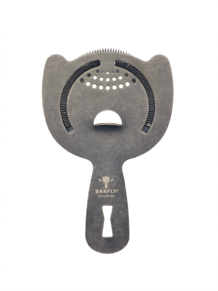 Product image #1 for Barfly Heavy Duty 2-Prong Spring Bar Strainer, 6 Inch Overall Length, Vintage Black