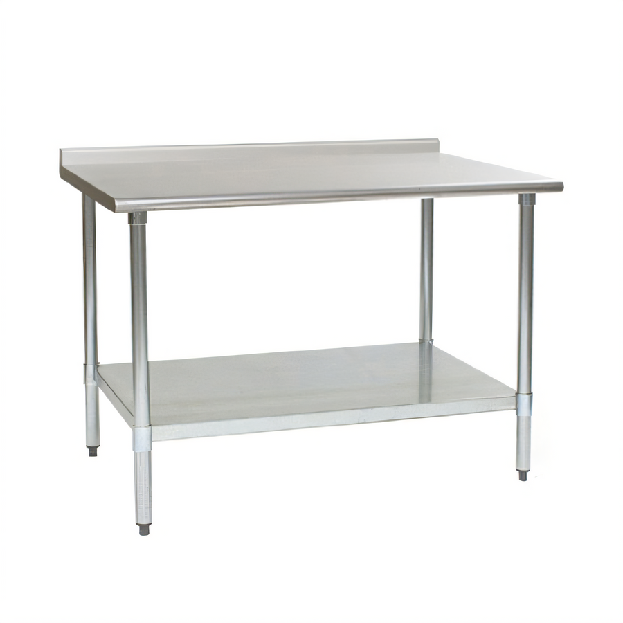 Product image #1 for Eagle BlendPort® Deluxe Series Stainless Steel Work Table, 30"W x 24"D, Rear Upturn, Adjustable Undershelf