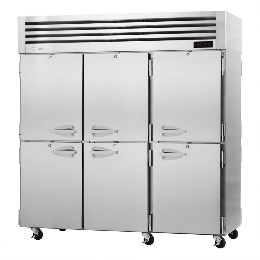 Product image #1 for Turbo Air PRO Series Pass-Thru Heated Holding Cabinet, 3-Section, 12 Self-Closing Half-Solid Doors, 78.1 Cu. Ft.