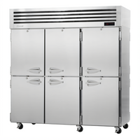 Turbo Air PRO Series Pass-Thru Heated Holding Cabinet, 3-Section, 12 Self-Closing Half-Solid Doors, 78.1 Cu. Ft.