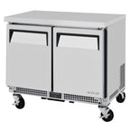 Thumbnail image #1 for Turbo Air M3 MUR-34S-N6 1-Section Shallow-Depth Undercounter Refrigerator, 4.27 Cu. Ft., 2 Solid Doors, Stainless Steel