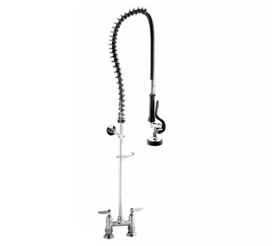 Product image #1 for Klinger's Trading Deck-Mount Pre-Rinse Faucet, 4-Inch Centers, 38-Inch High