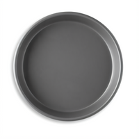 Vollrath 6709HC 9-5/8 Inch Round Solid Tapered/Nesting Hard Coat Aluminum Pizza Pan