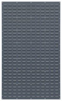 Quantum 36 x 61-Inch Wall-Mounted Louvered Panel Starter Unit, Gray Enamel, 16-Gauge Steel