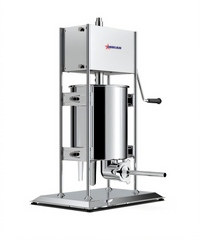 Omcan USA Manual Vertical Sausage Stuffer, 22 lb Capacity, Gear Drive, Stainless Steel