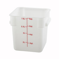 Winco PESC-8 Commercial Food Storage Containers Case of 24