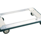 Thumbnail image #1 for Metro Super Erecta D53MN Aluminum Stock Truck Dolly, 36 x 24 in, Wraparound Bumper, 2 Swivel/2 Brake-Lock Casters