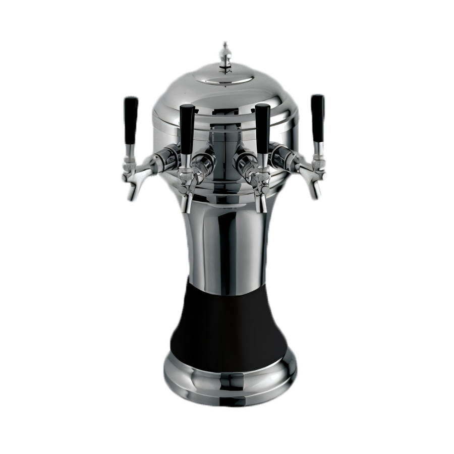 Product image #1 for Perlick Roma Countertop Glycol-Cooled 4-Faucet Draft Beer Tower