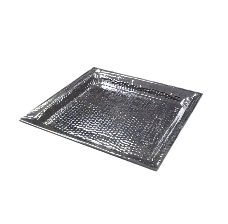Product image #1 for American Metalcraft 18 Inch Square Hammered Stainless Steel Serving Tray