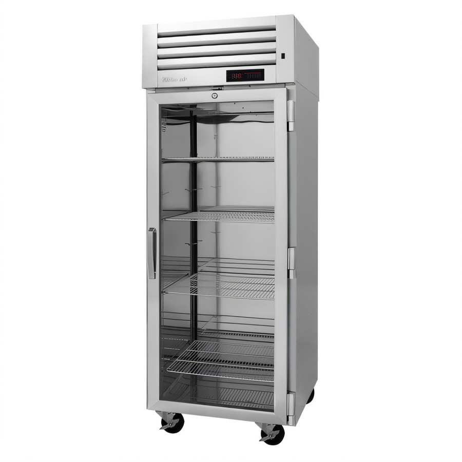 Product image #1 for Turbo Air PRO Series Pass-Thru Heated Holding Cabinet, 1-Section, 27 Cu. Ft., Glass Front and Solid Rear Doors, 115V