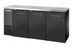 Thumbnail image #1 for True Two-Section Solid Swing Door Back Bar Cooler, 72-Inch, Stainless Top, Black Exterior