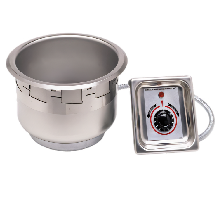 Product image #1 for APW Wyott SM-50-11ULS 11-Quart Round Top-Mount Drop-In Electric Food Warmer