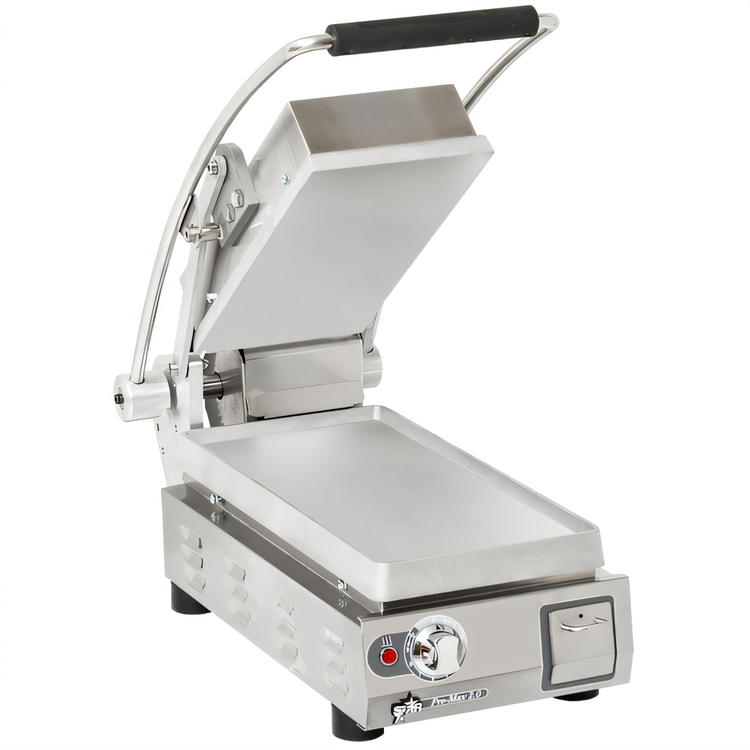 Product image #1 for Pro-Max 2.0 7.5 x 14.2-Inch Smooth Aluminum Countertop Sandwich Grill, 240V
