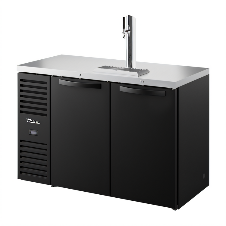 Product image #1 for True Premier Bar 52-Inch Flat Top Refrigerated Draft Bar Cooler with Stainless Steel Countertop and 1 Beer Column