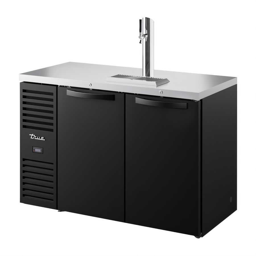Product image #1 for True Premier Bar 52-Inch Flat Top Refrigerated Draft Bar Cooler with Stainless Steel Countertop and 1 Beer Column