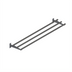 Thumbnail image #1 for John Boos TS-T132-S Food Bar Tray Slides & End Shelves