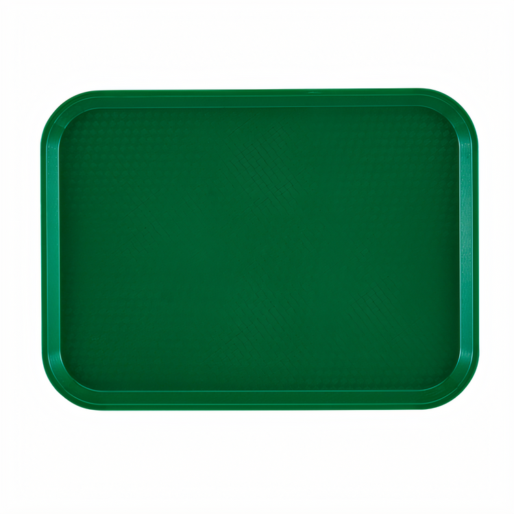 Product image #2 for Cambro Camtray Rectangular Fiberglass Cafeteria Tray, Sherwood Green, 10-5/8 x 13-3/4 Inches