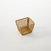 Thumbnail image #1 for Laser Cut Rectangular Gold Finish Stainless Steel Fry Basket