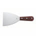 Thumbnail image #1 for Winco Large Stainless Steel Grill and Griddle Scraper with Wooden Handle, 4-7/8 x 4-Inch Blade