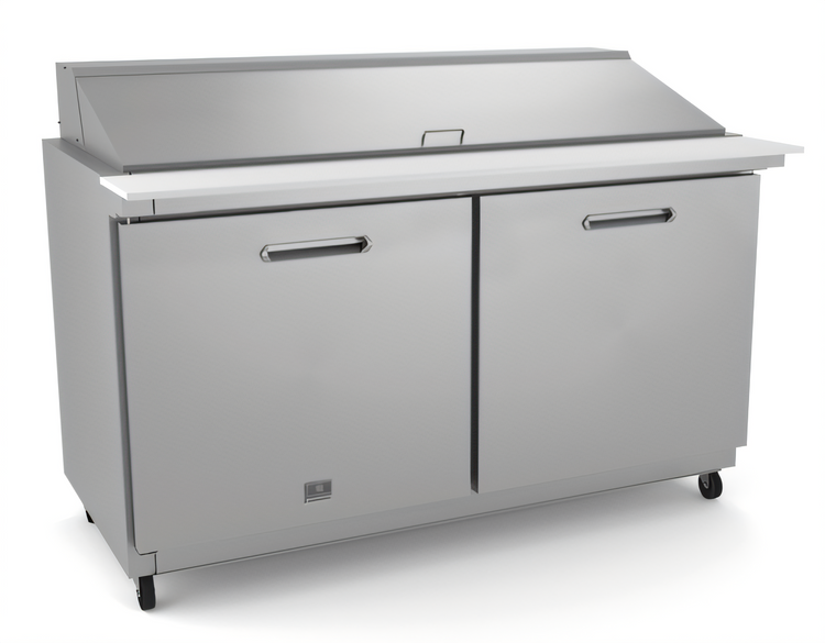 Product image #2 for Kelvinator Commercial 61-Inch 2-Section Mega Top Refrigerated Sandwich/Salad Prep Table, 24 1/6-Pan Capacity