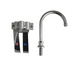 Thumbnail image #1 for BK Resources Lead-Free Deck-Mount Knee Valve Assembly with 5-Inch Gooseneck Swivel Spout