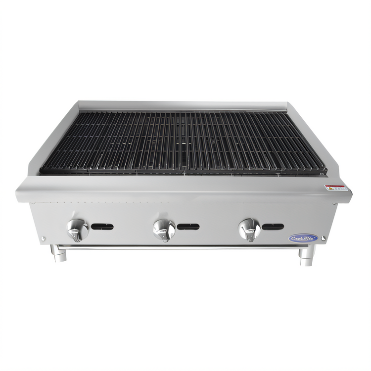 Product image #1 for CookRite ATRC-36 Heavy Duty 36-Inch Countertop Natural Gas Radiant Charbroiler