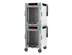 Thumbnail image #1 for Metro HotBlox Mobile Wide 16-Pan Dual-Cavity Pass-Thru Insulated Holding Cabinet with Digital Touchscreen, Clear Front and Solid Rear Doors