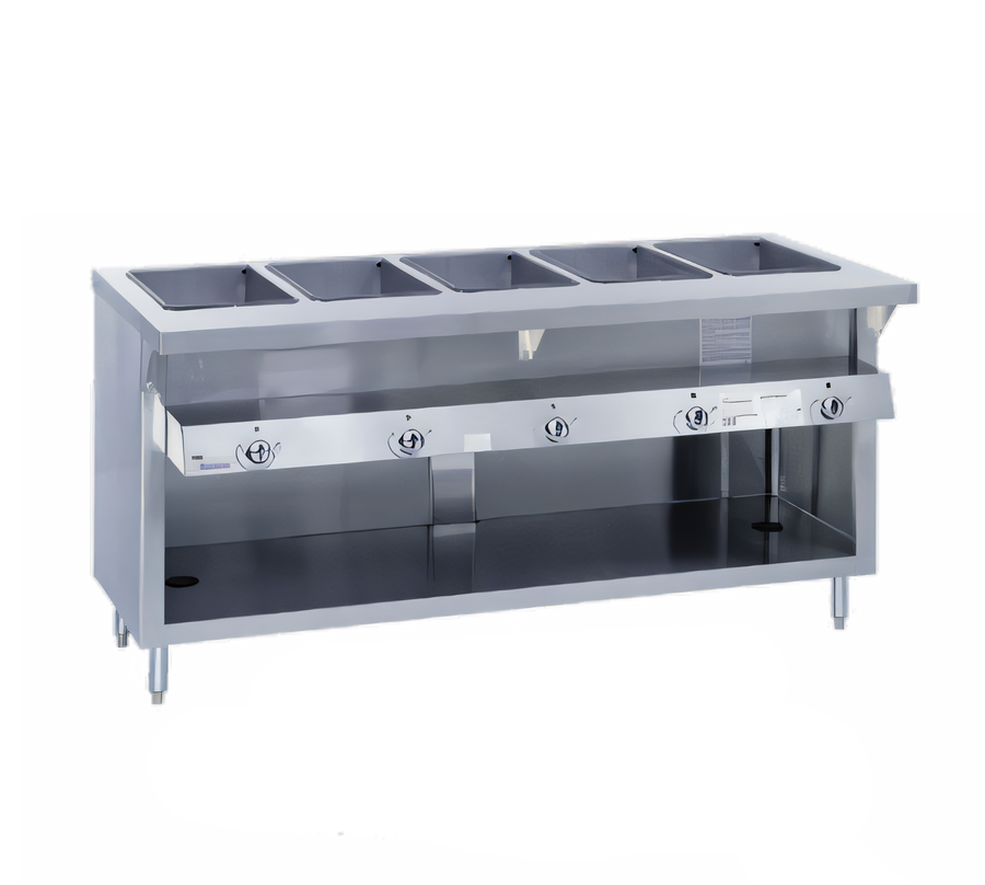 Product image #1 for Thurmaduke G-3-DLSS 3-Well Full-Size Gas Dry Heat Steam Table with Undershelf