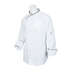 Thumbnail image #1 for Renaissance Women's Long Sleeve Double-Breasted Scoop Neck Chef Jacket with Black Piping, Small