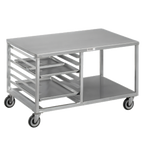 Thumbnail image #1 for Channel Manufacturing COS348 48-Inch W x 30-Inch D x 29-Inch H Aluminum Convection Oven Stand with End-Load Pan Slides and Casters