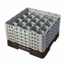 Thumbnail image #2 for Cambro Camrack Full Size 20-Compartment Glass Rack with 5 Soft Gray Extenders