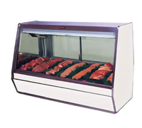 Howard-McCray 32E Series 50-Inch Remote Red Meat Service Case with Straight Glass Front, Endless Design and LED Lighting