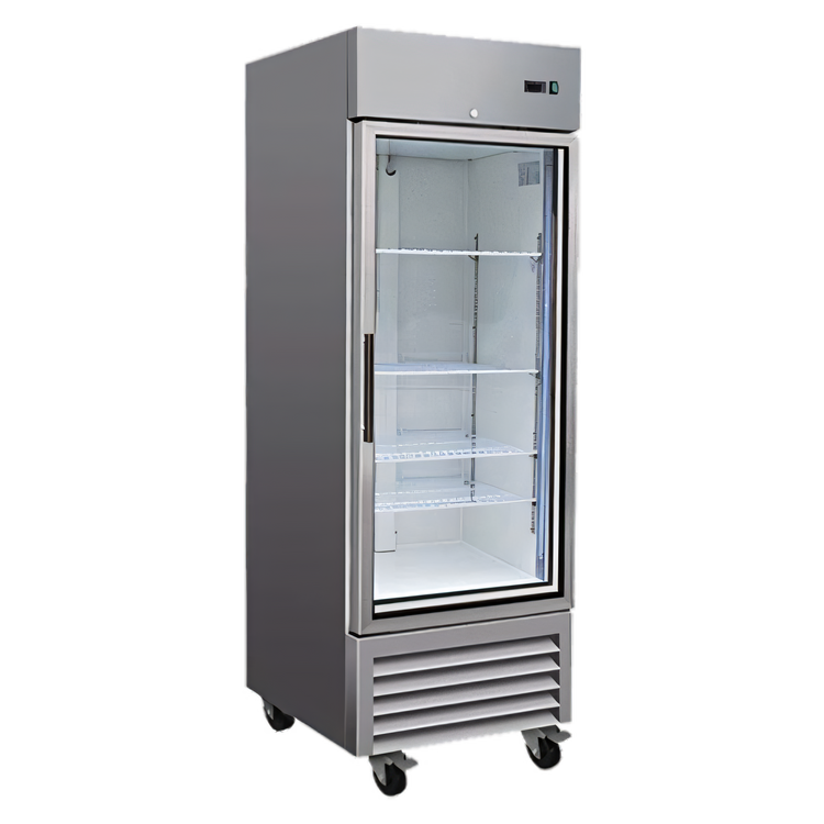 Product image #1 for Serv-Ware 1-Door 23 Cu. Ft. Glass Door Reach-In Refrigerator