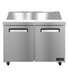 Thumbnail image #1 for Hoshizaki Valiance Series 48-Inch Two-Section Sandwich Prep Refrigerator with 12 Pan Capacity