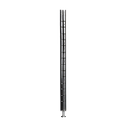 Thumbnail image #1 for Eagle Group Stand-Outs P18-BL Decorative Stationary Wire Shelving Post, 18"H, 1" Grooves, Black Epoxy Finish