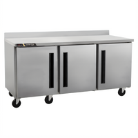 Centerline by Traulsen Three-Section 72-Inch Compact Undercounter Worktop Freezer with Solid Doors