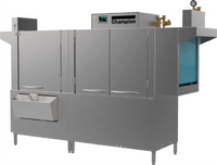 Champion Pro Series 90 PRO-HD Electric High-Temperature Rack Conveyor Dishwasher with 54-Inch Single Tank and 36-Inch Heavy-Duty Prewash