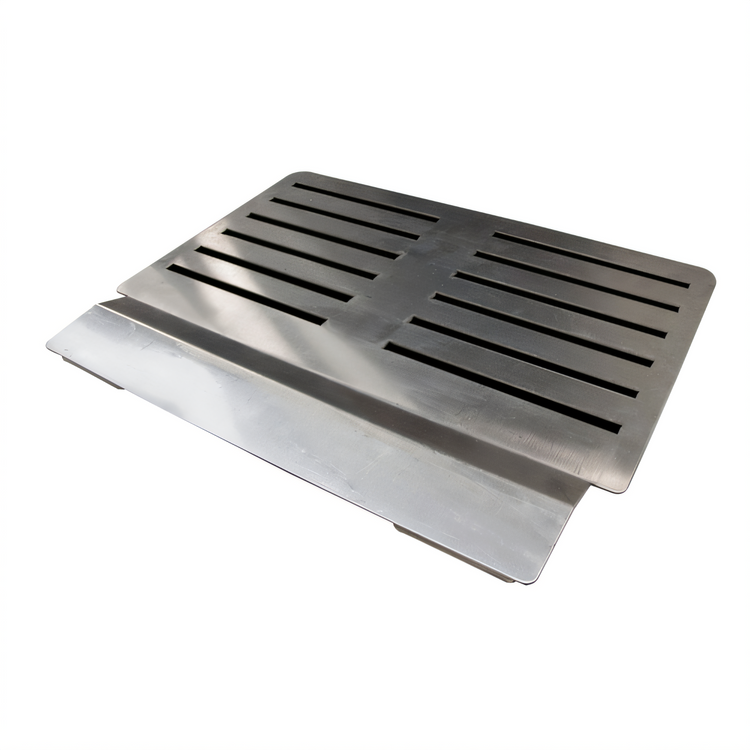 Product image #1 for BK Resources GrillCook Pro Large 18-Inch Stainless Steel Universal Upright Prep Shelf Stand
