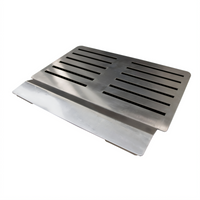 BK Resources GrillCook Pro Large 18-Inch Stainless Steel Universal Upright Prep Shelf Stand