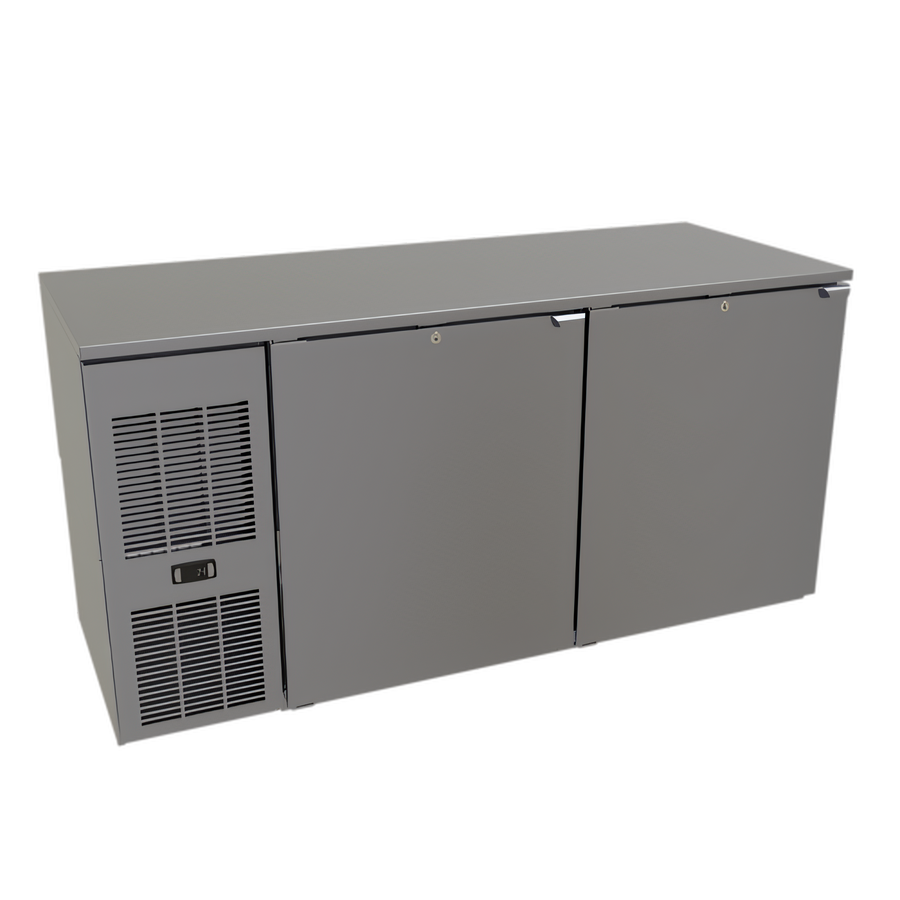 Product image #1 for Glastender C1FL60-UC 60" Two-Section Undercounter Cooler with Solid Doors
