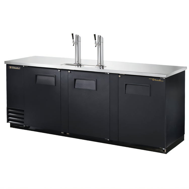 Product image #1 for True TDD-4-HC 90-Inch Draft Beer Cooler with 4 Half-Barrel Keg Capacity and 2 Columns