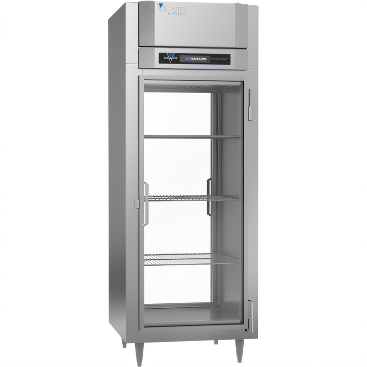 Product image #1 for Victory UltraSpec FS-1D-S1-EW-PT-G-HC One-Section Extra Wide Pass-Thru Glass Door Freezer with V-Core™ Technology