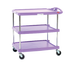 Thumbnail image #1 for Metro myCart Series 3-Shelf Purple Polymer Utility Cart, 400 lb Capacity
