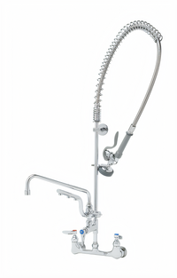 UltraRinse 8-Inch Wall-Mount Pre-Rinse Mixing Faucet with 12-Inch Swing Nozzle