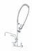 Thumbnail image #1 for UltraRinse 8-Inch Wall-Mount Pre-Rinse Mixing Faucet with 12-Inch Swing Nozzle