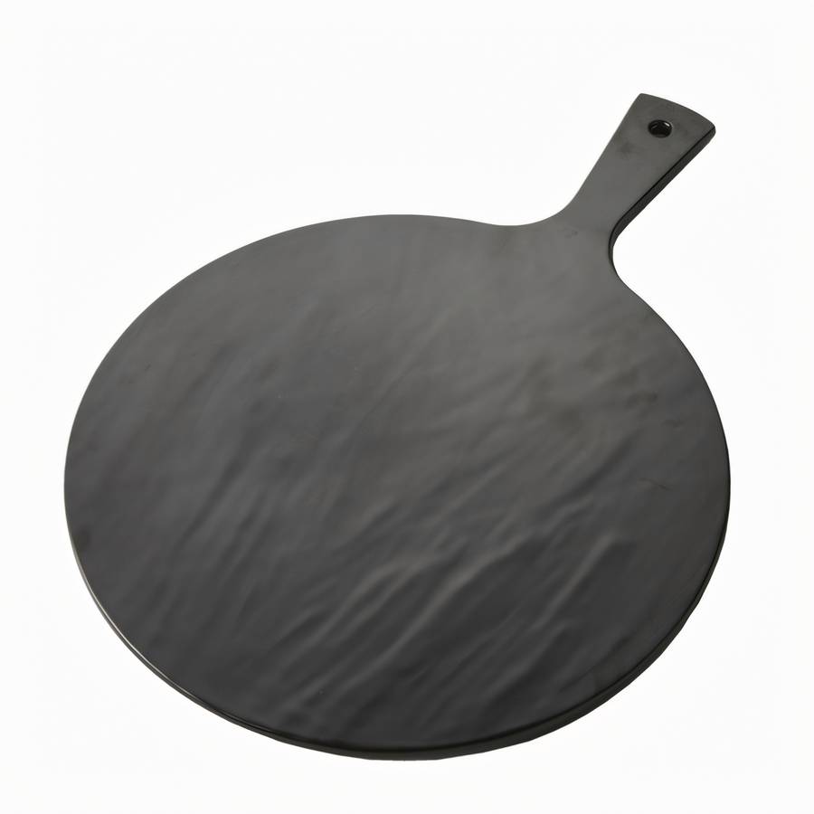 Product image #1 for American Metalcraft Black Faux Slate Melamine Round Serving Peel with Handle, 15-Inch