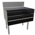 Thumbnail image #1 for Glastender Free Standing Stainless Steel Underbar Liquor Steps, 30-Inch W x 24-Inch D, 4-Step