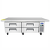 Thumbnail image #1 for Atosa 76-Inch Refrigerated Chef Base with Extended Top, 4 Drawers, 12.1 Cu. Ft.