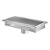 Thumbnail image #1 for KoolMore Commercial Stainless Steel Floor Trough Drain, 108 Inch x 12 Inch, Subway-Style Grating, 2 Drain Connections