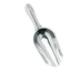Thumbnail image #1 for Crestware 12 oz Stainless Steel Round-Bottom Ice Scoop with Curved Triple-Welded Handle